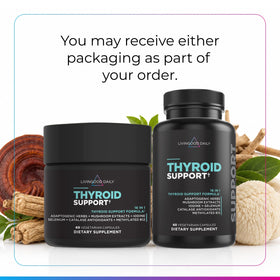 Livingood Daily Soutien Thyroïdien 60 capsules vue arrière
