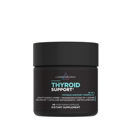 Livingood Daily Soutien Thyroïdien 60 capsules vue avant
