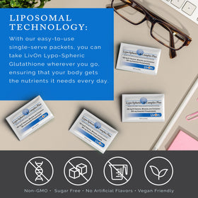LivOn Laboratories Lypo-Spheric B Complex Plus sachets avec des ingrédients naturels