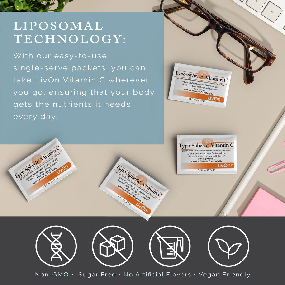 LivOn Laboratories Lypo-Spheric Vitamin C product display