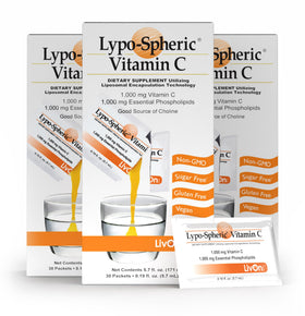 LivOn Laboratories Lypo-Spheric Vitamine C 1000 mg sachets - emballage avant