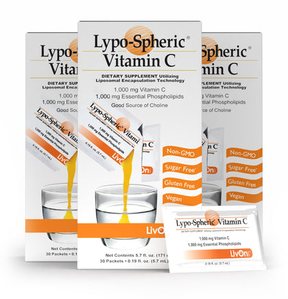 LivOn Laboratories Lypo-Spheric Vitamine C 1000 mg sachets - emballage avant