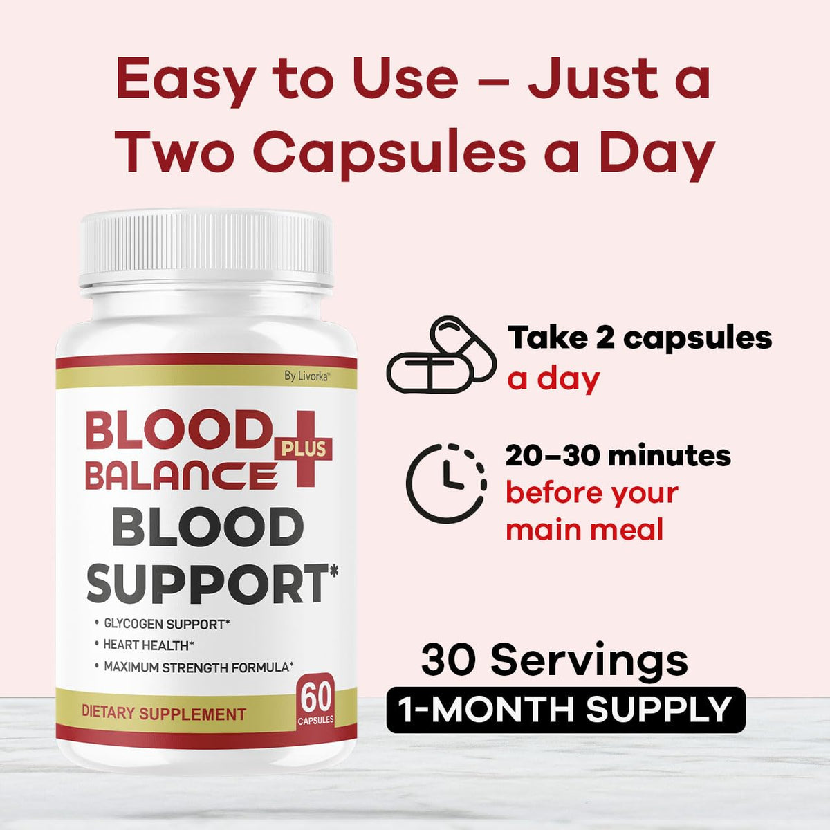 LIVORKA BloodBalance Plus capsules avec accessoires