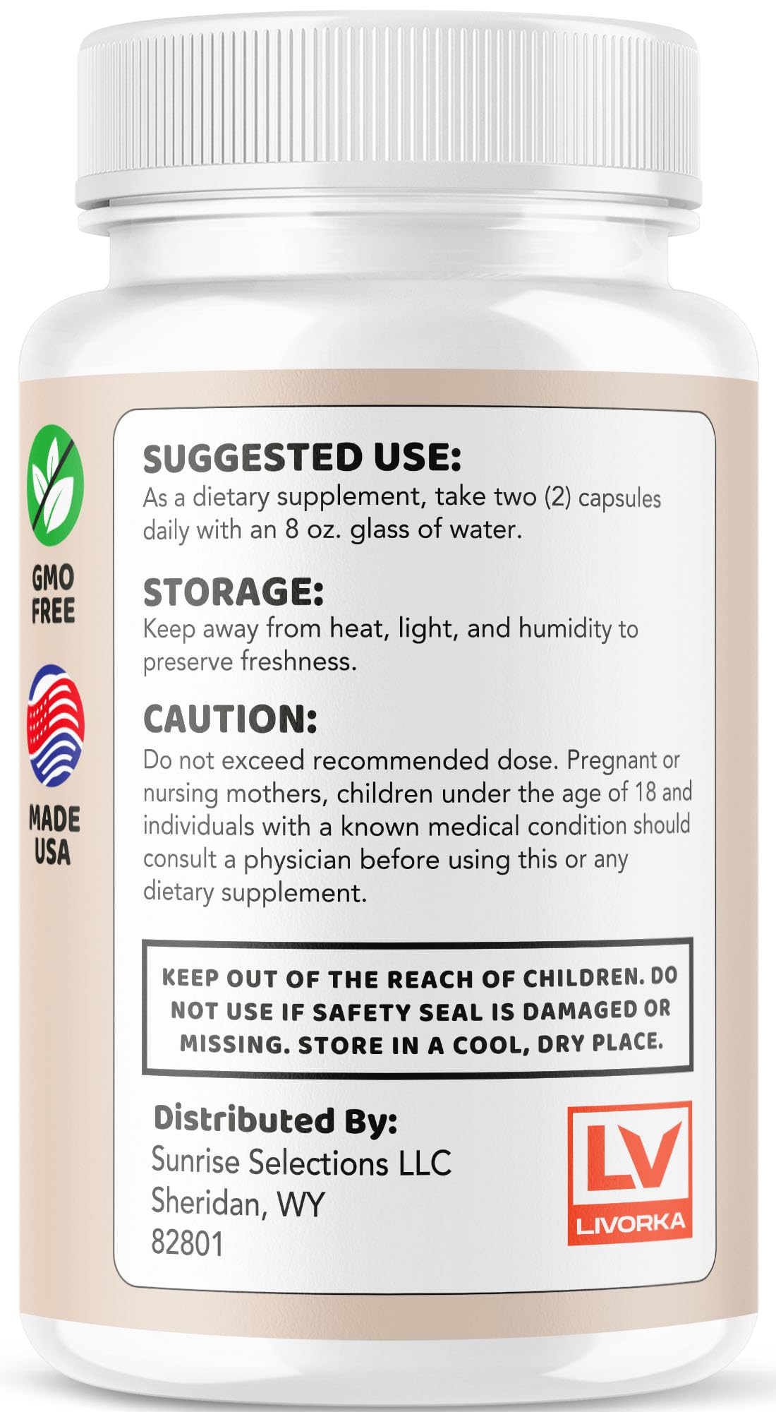 LIVORKA Core Strength 60 capsules dans leur emballage