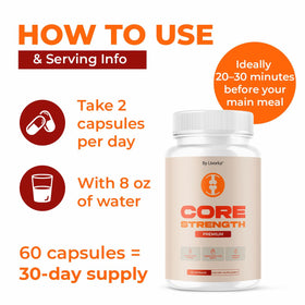 LIVORKA Core Strength Capsules sur une table