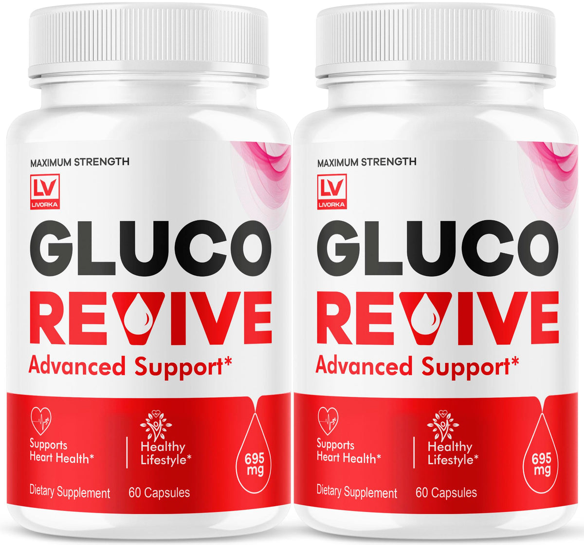 LIVORKA Gluco Revive Capsules boîte avant avec 120 capsules