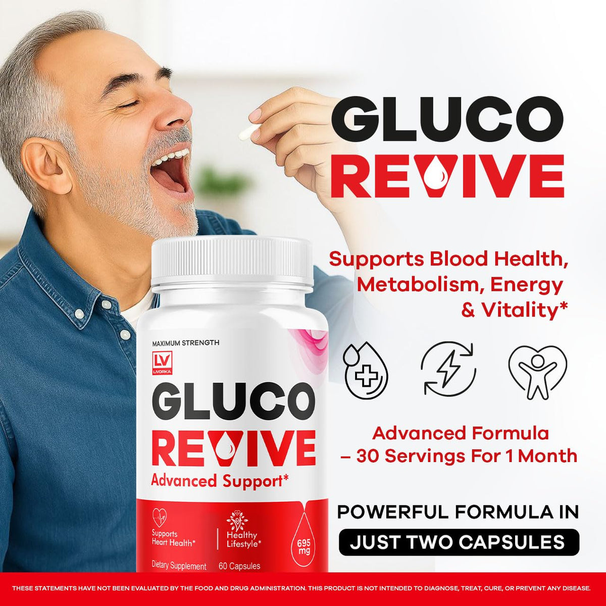 LIVORKA Gluco Revive Capsules vue de côté