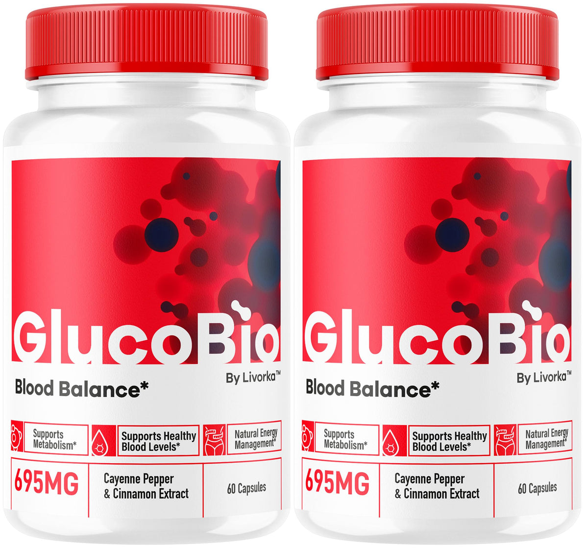 LIVORKA GlucoBio Capsules 120 gélules vue de face