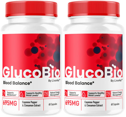 LIVORKA GlucoBio Capsules 120 gélules vue de face