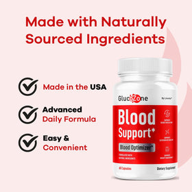 LIVORKA GlucoZone Capsules vue de dos avec ingrédients