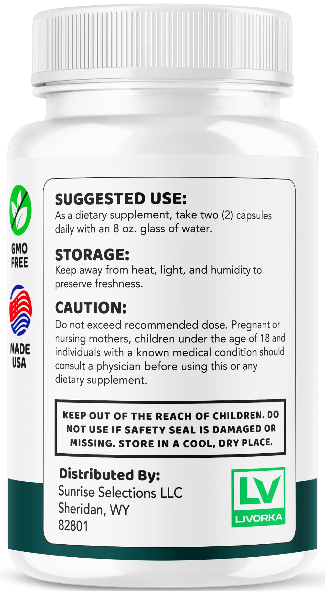 LIVORKA Healthy Flow 695 mg capsules avec ingrédients naturels