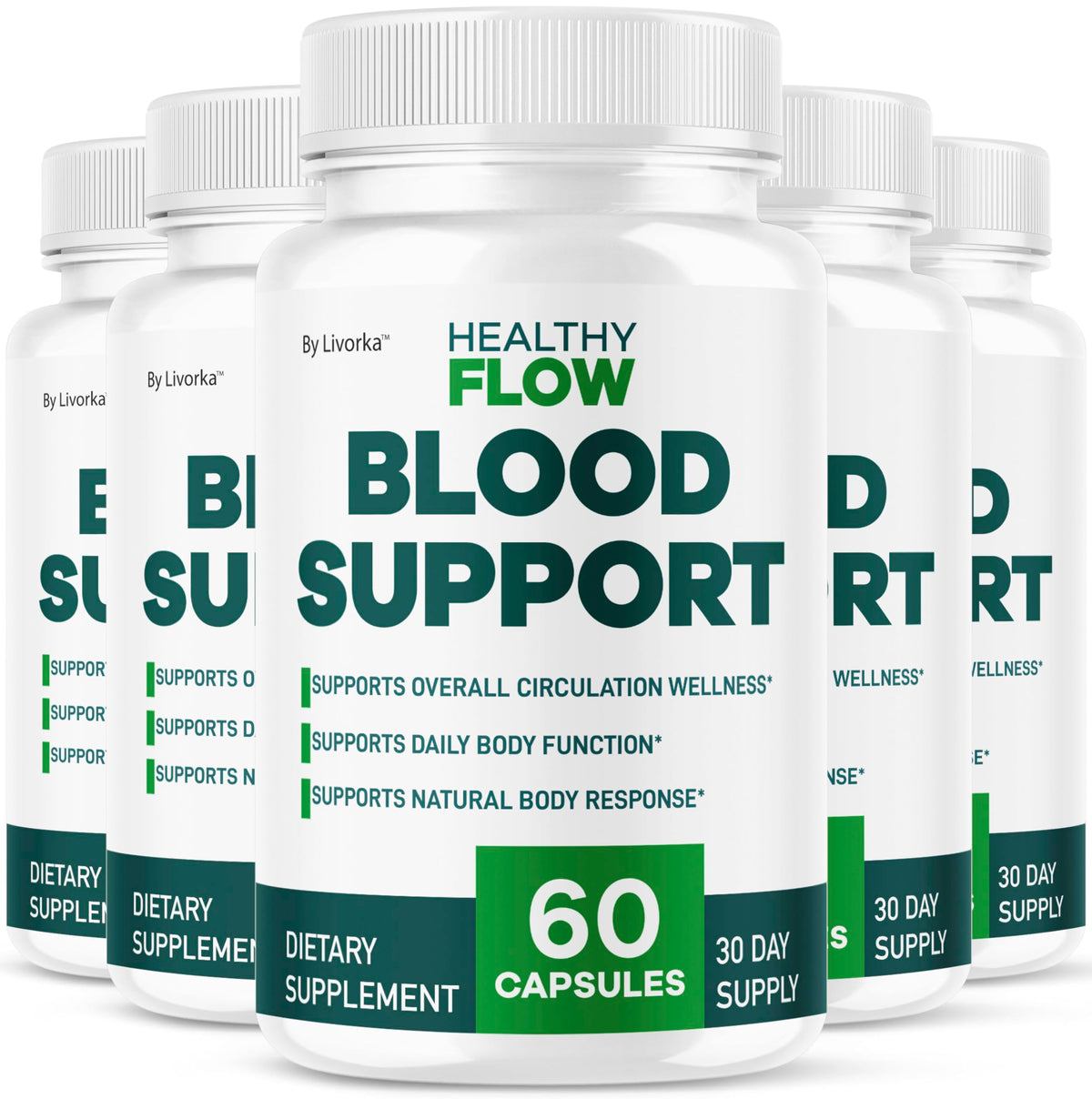 LIVORKA Healthy Flow 695 mg flacon de 300 capsules vue de face