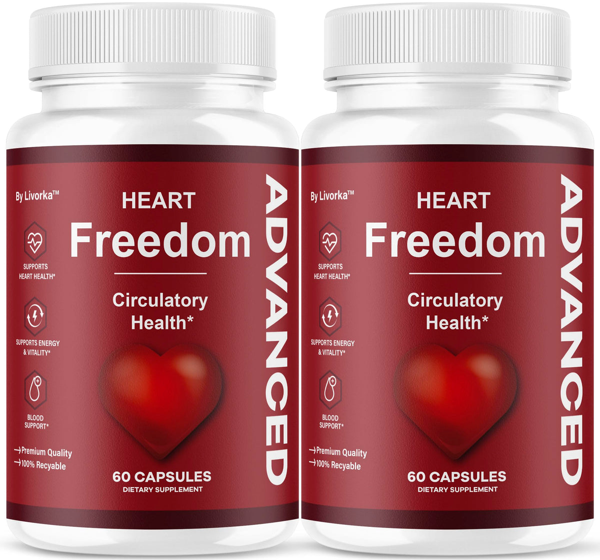 LIVORKA Heart Freedom Capsules 120 capsules vue de face