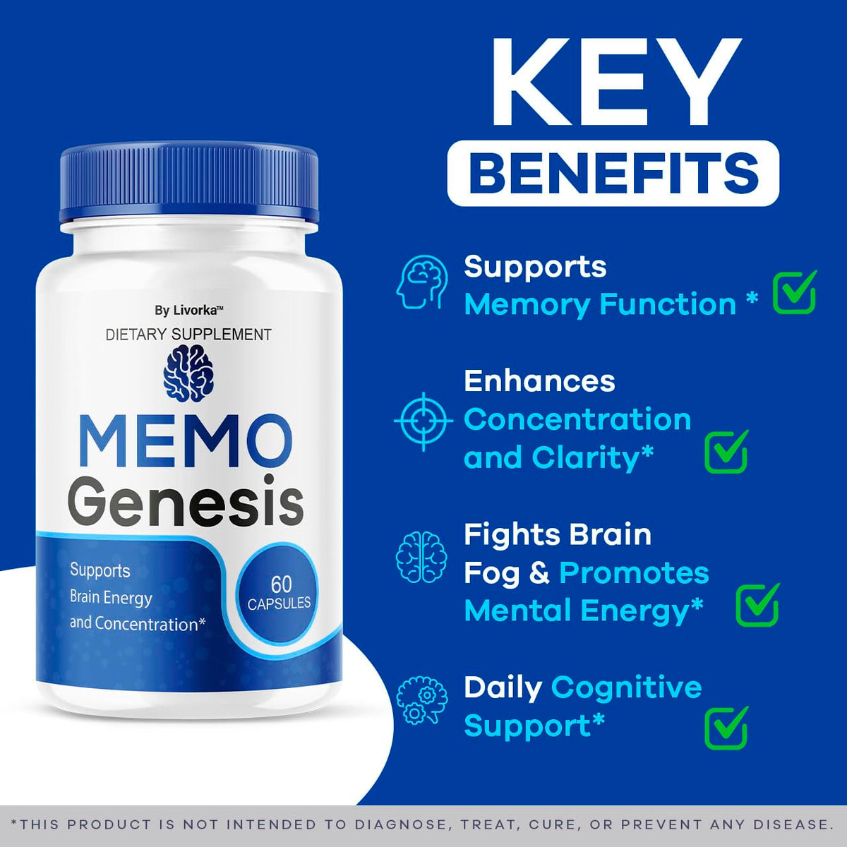 LIVORKA Memo Genesis Capsules vue de côté montrant l'étiquette