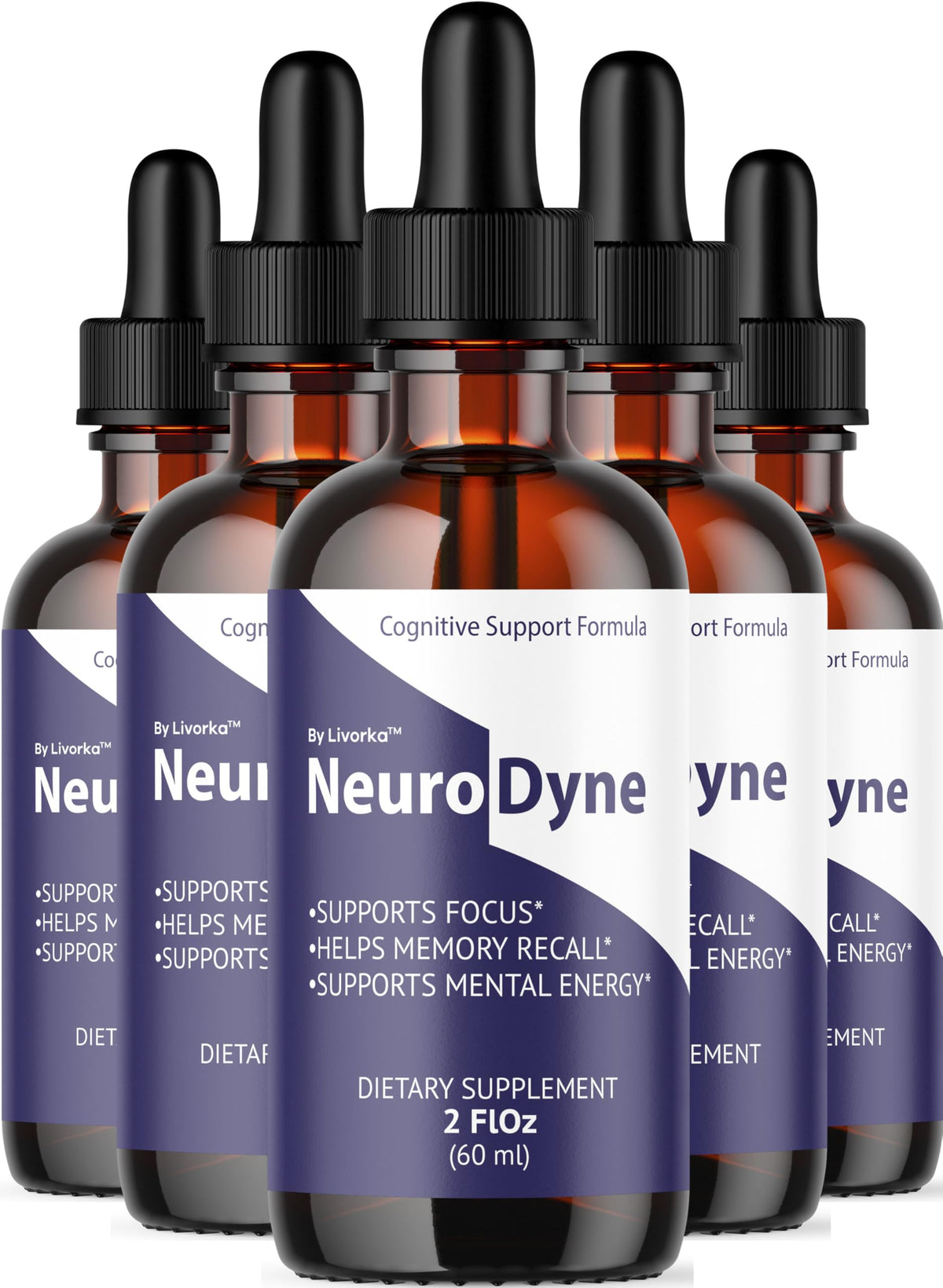 LIVORKA NeuroDyne 5 flacons vue de face