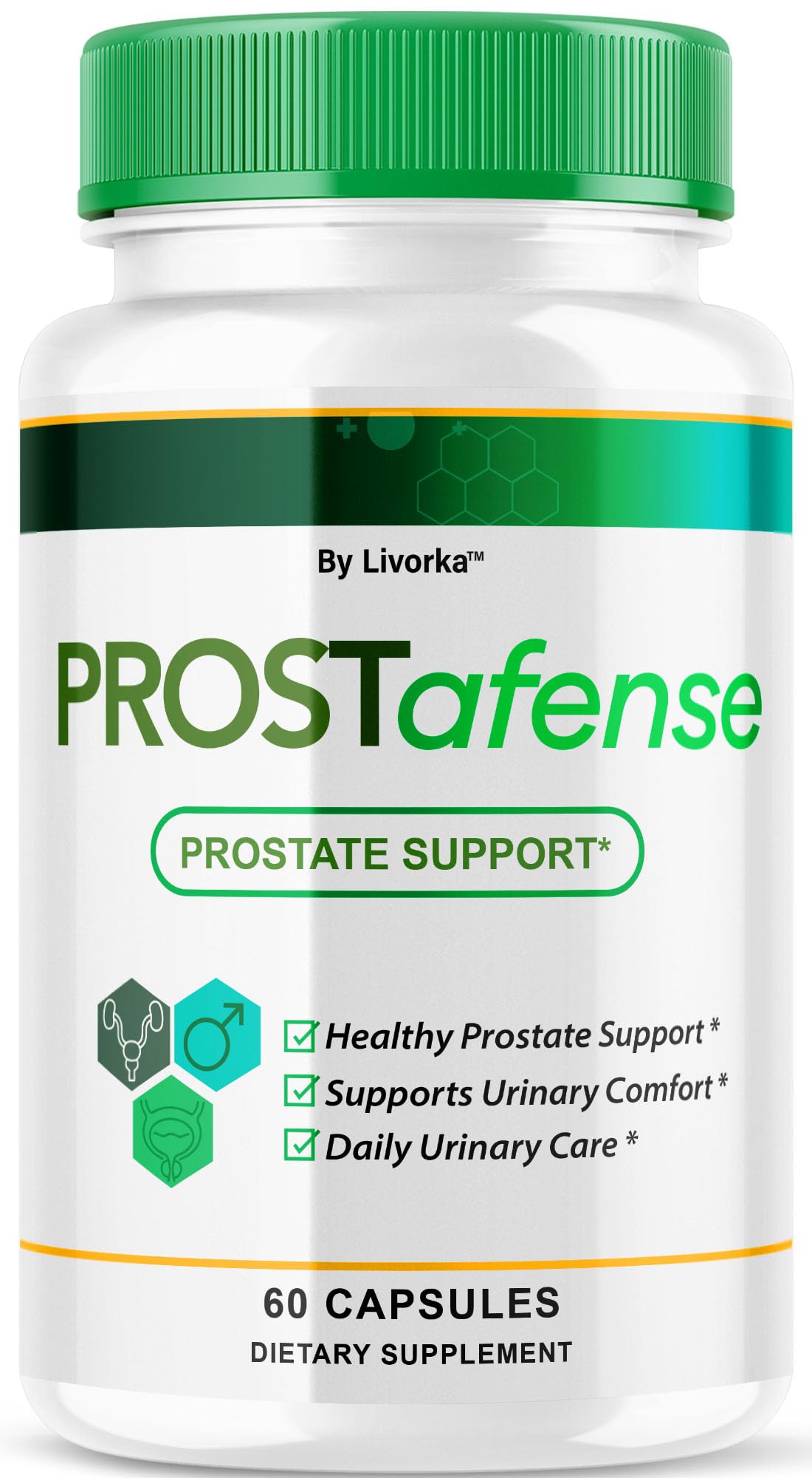 LIVORKA Prostafense capsules front view in packaging