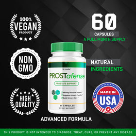 LIVORKA Prostafense supplement capsules on a table