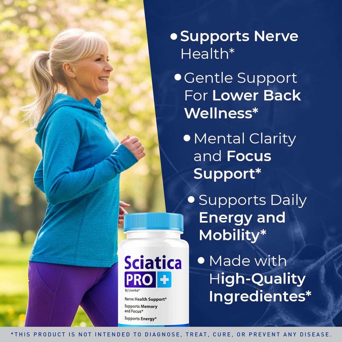 LIVORKA Sciatica Pro Plus capsules côté gauche