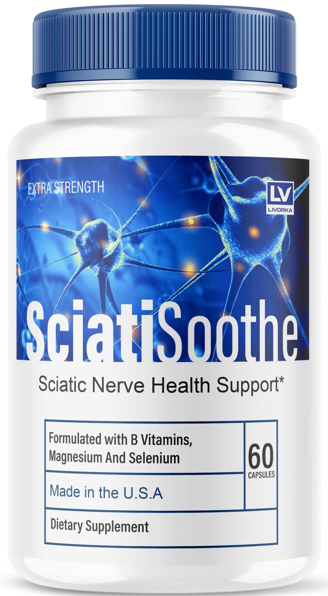 LIVORKA Sciatisoothe 60 capsules vue de face