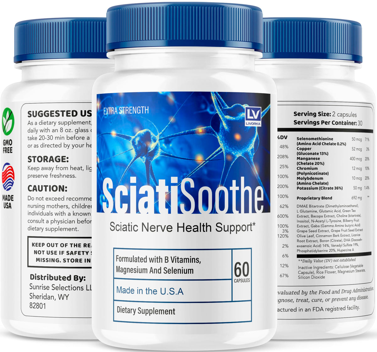 LIVORKA Sciatisoothe capsules dans un environnement naturel