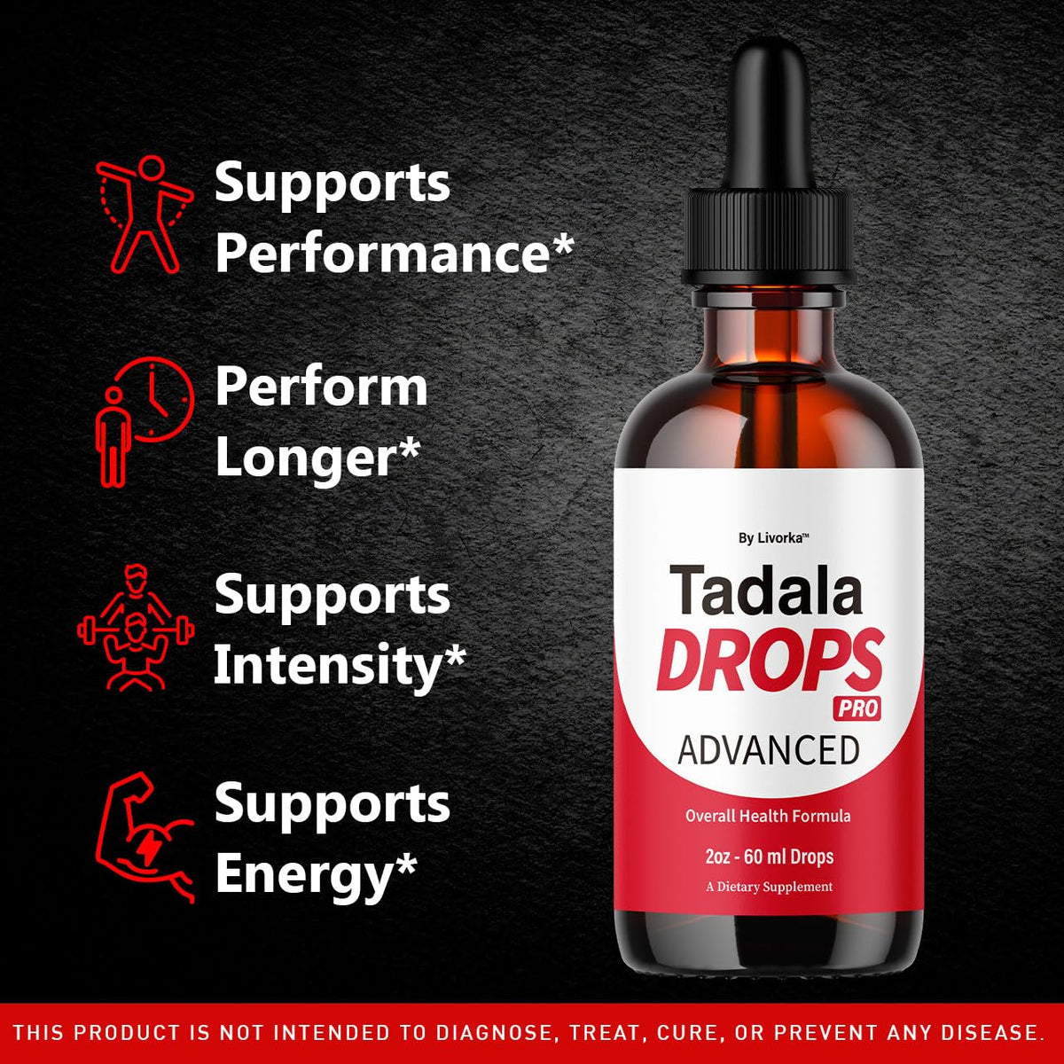 LIVORKA Tadala Drops Pro 30ml flacon arrière