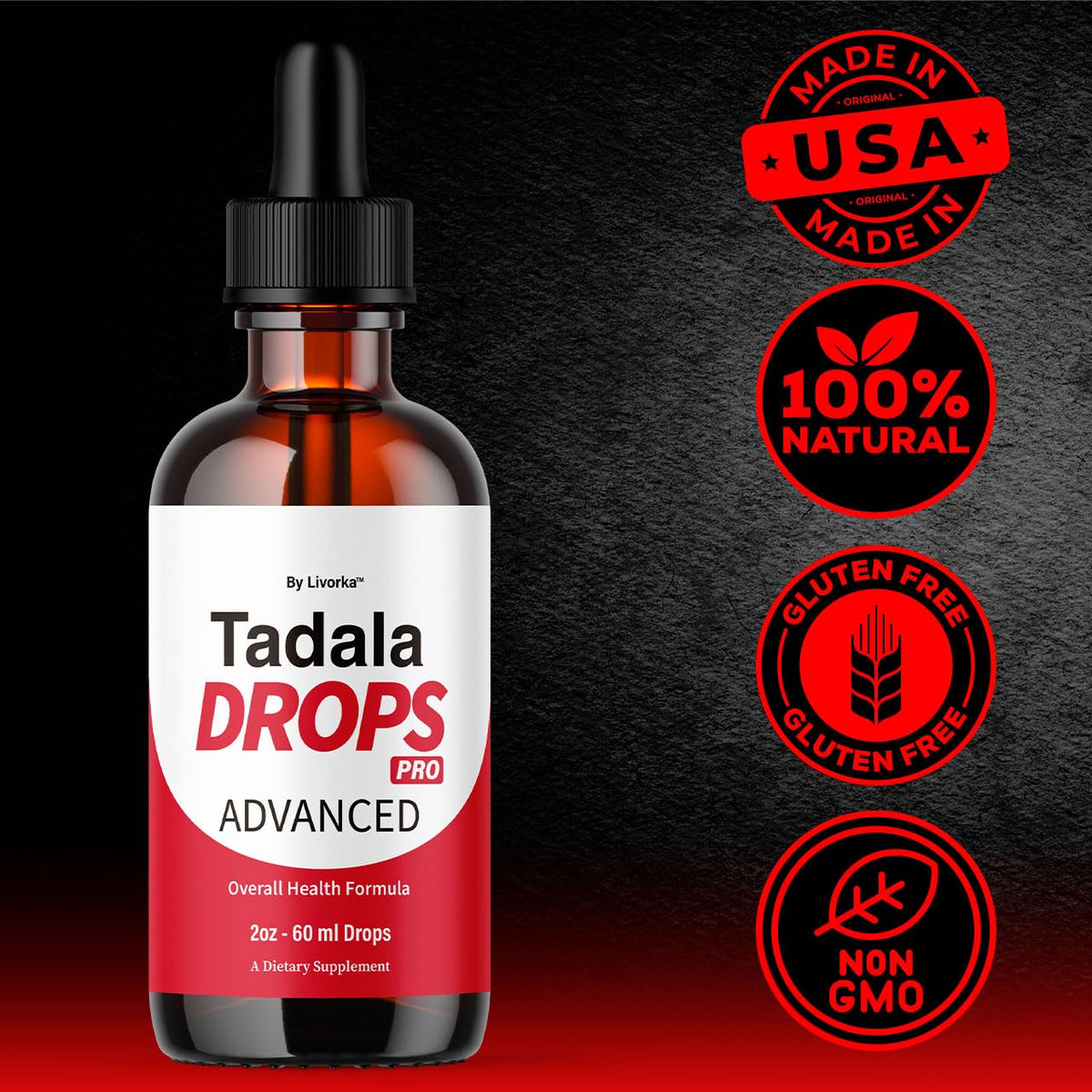 LIVORKA Tadala Drops Pro 30ml présentation