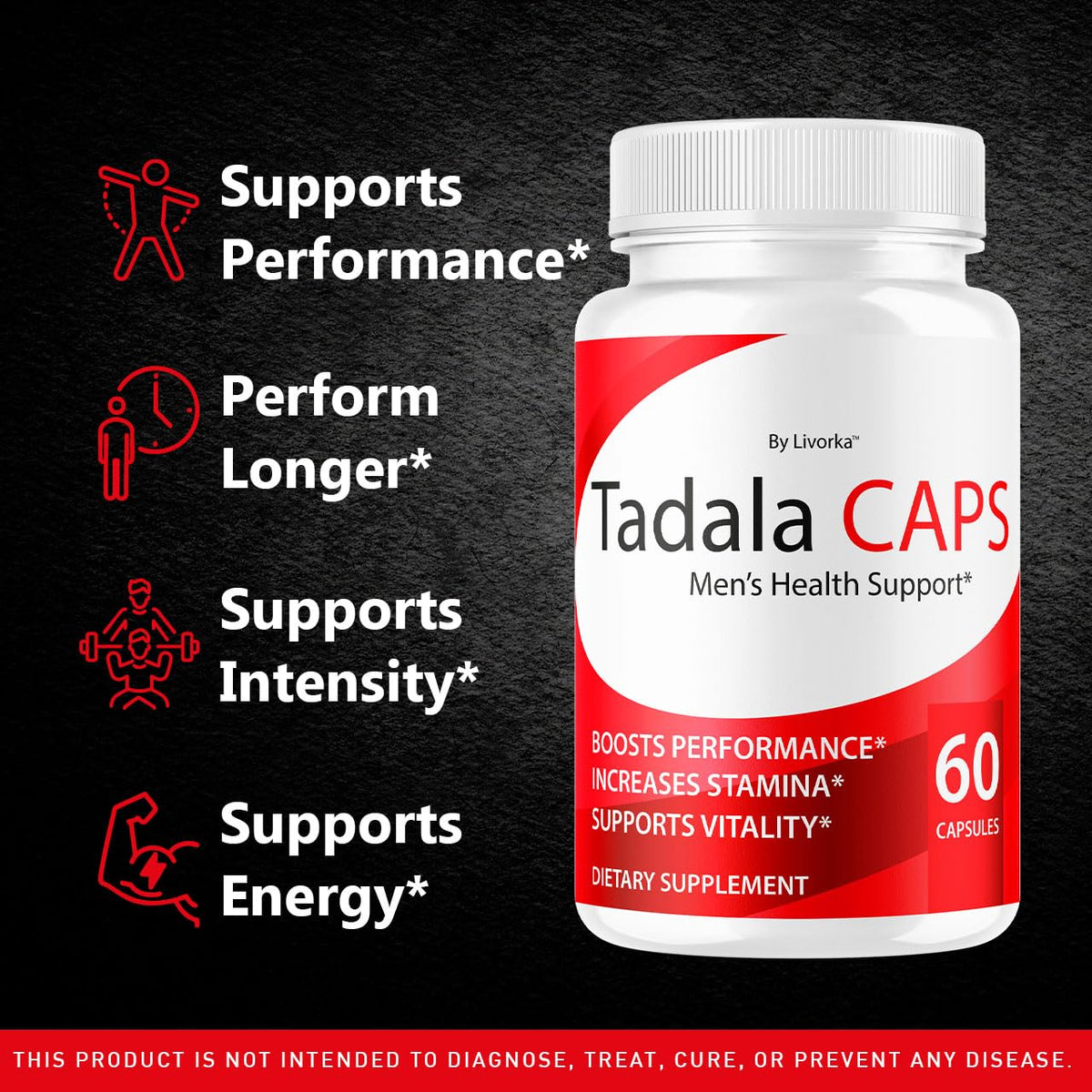 LIVORKA TadalaCaps emballage avec informations nutritionnelles