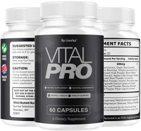 LIVORKA Vital Pro Capsules avec d'autres compléments alimentaires
