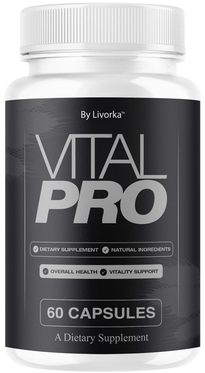 LIVORKA Vital Pro Capsules flacon de 60 capsules vue de face