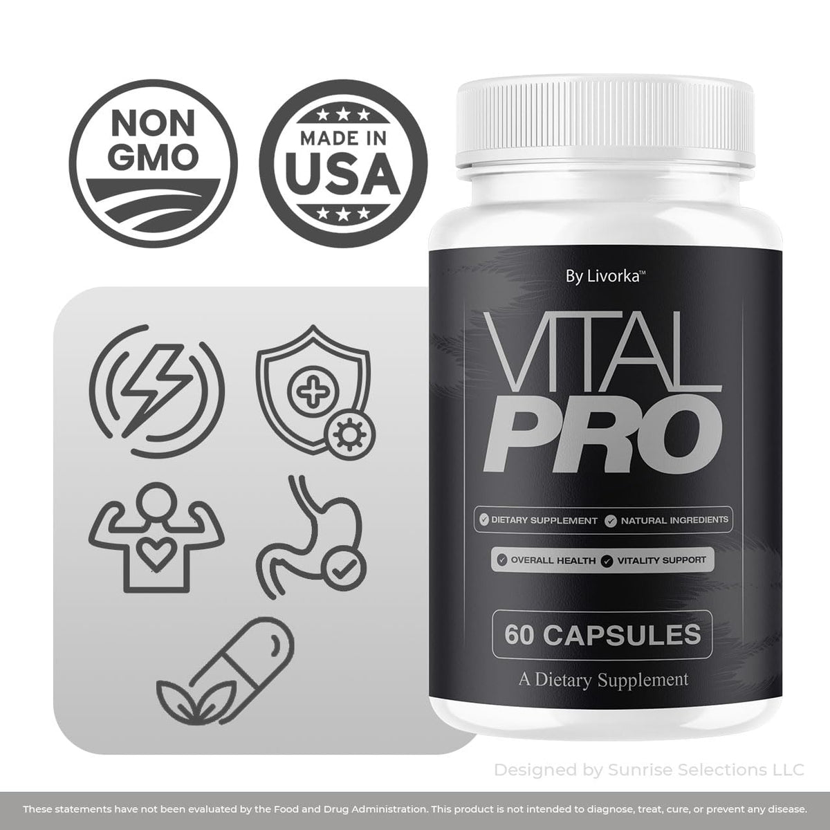 LIVORKA Vital Pro Capsules prise avec un verre d'eau
