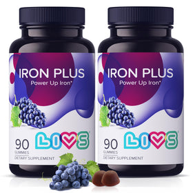 LIVS Gummies de Fer Plus 180 gummies en pot
