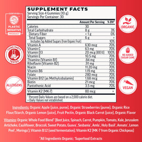 Llama Naturals Multivitamines Gélifiées Vegan 120 gummies emballage