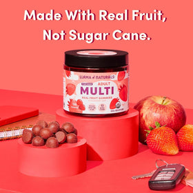 Llama Naturals Multivitamines Gélifiées Vegan 120 gummies goût fraise