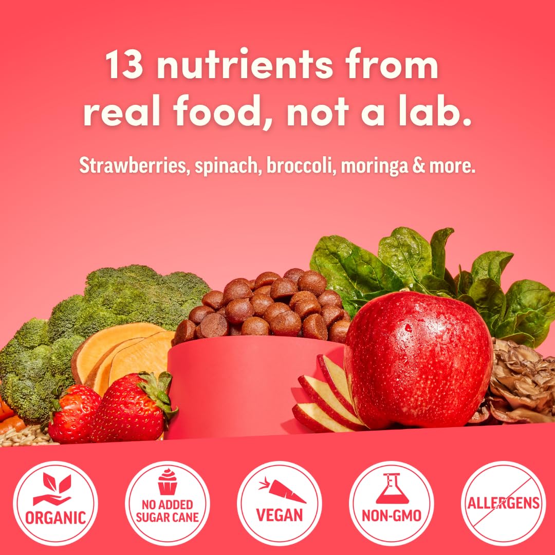 Llama Naturals Multivitamines Gélifiées Vegan 120 gummies prise en main