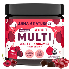 Llama Naturals Multivitamines Gélifiés Végétaliens 120 Ct, vue de face