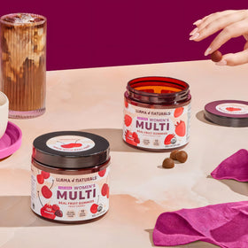 Llama Naturals Multivitamines Gummies, affichage des ingrédients