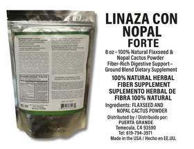LO+NATURAL Linaza con Nopal Forte 209g avec des ingrédients naturels