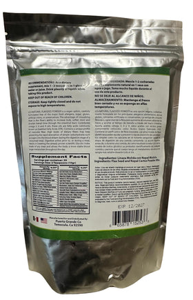 LO+NATURAL Linaza con Nopal Forte 209g sur une table en bois