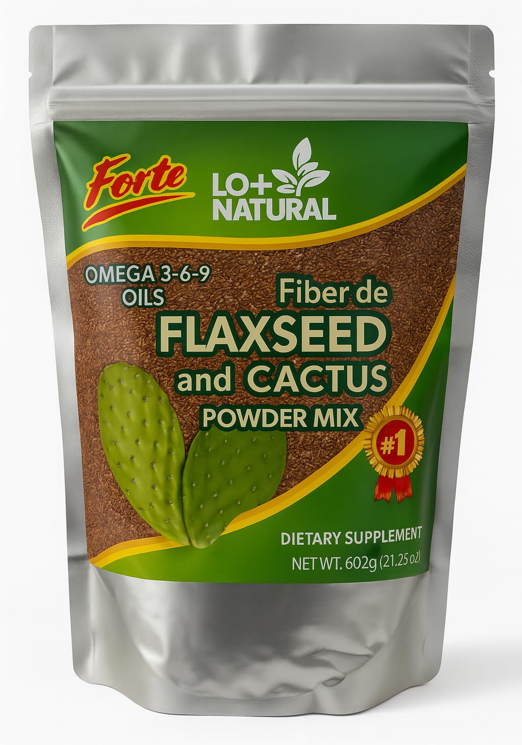LO+NATURAL Linaza con Nopal Forte 209g vue de face