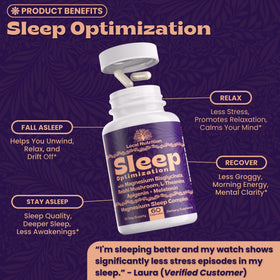 Local Nutrition Complément Sommeil 60 Capsules et un verre d'eau