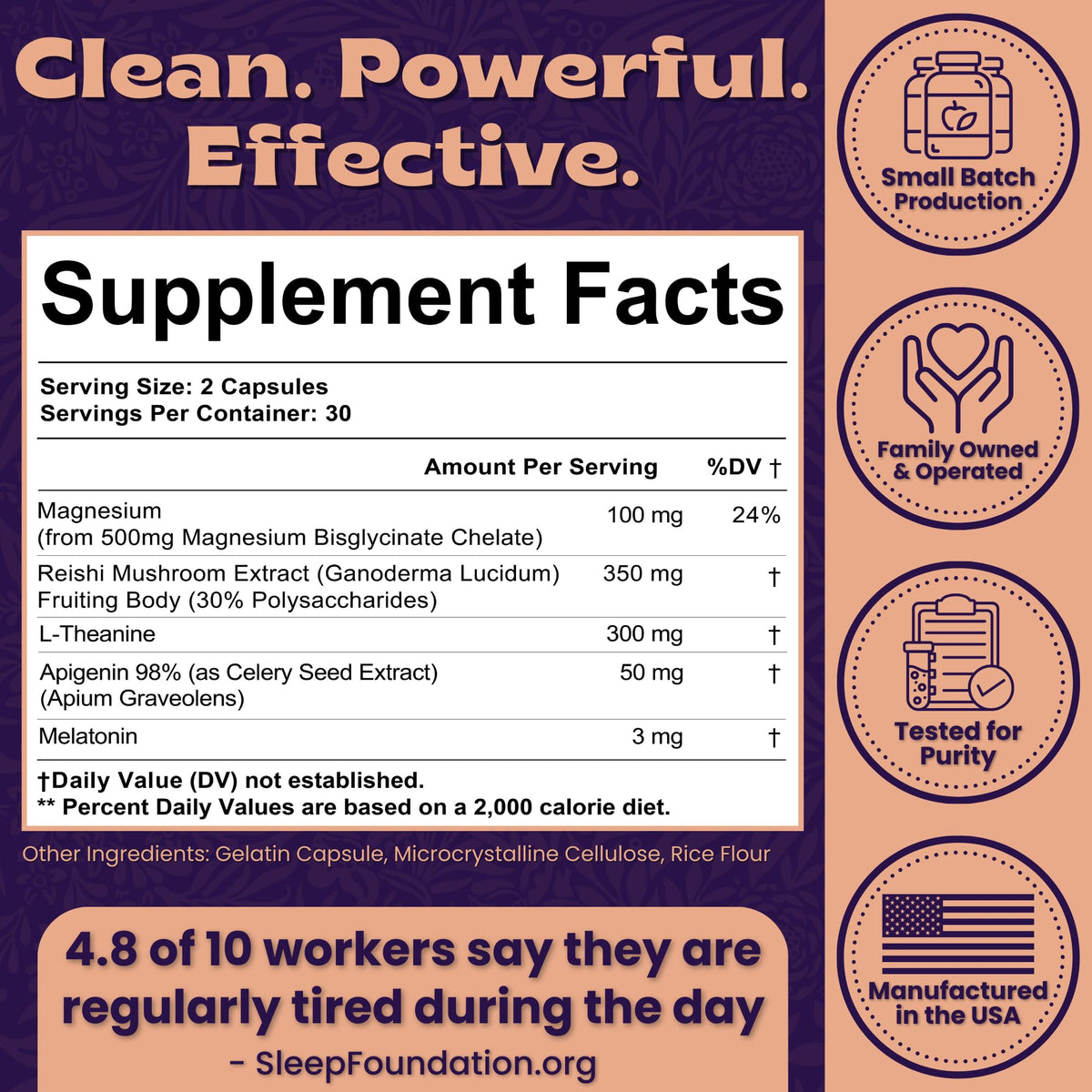 Local Nutrition Complément Sommeil 60 Capsules sur une surface en bois