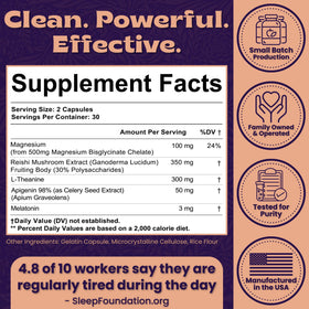 Local Nutrition Complément Sommeil 60 Capsules sur une surface en bois