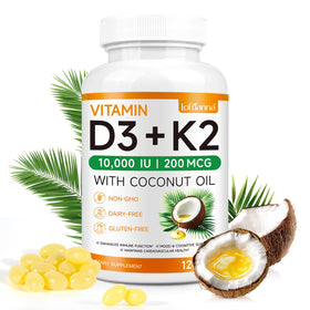 lofuanna Vitamine D3 K2 120 gélules vue avant avec étiquette