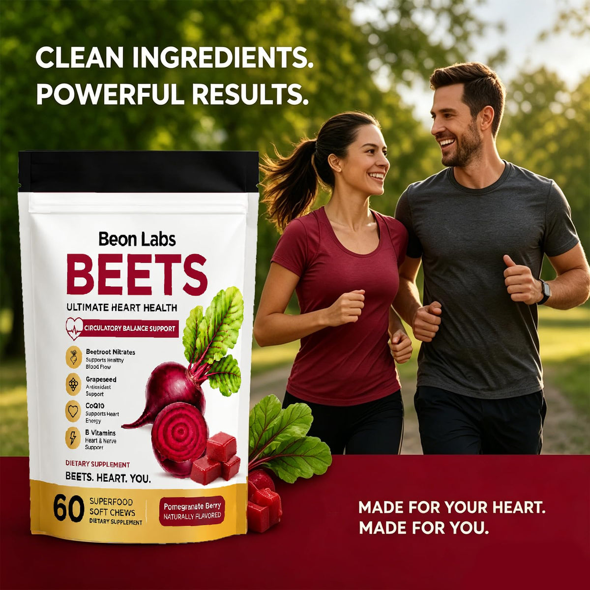 Logchci Beon Chews à la Betterave 259g ouvert montrant les chews