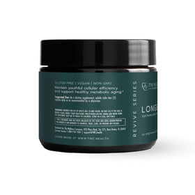 Longevity NR & Glutathione 60 capsules The Wellness Company side view