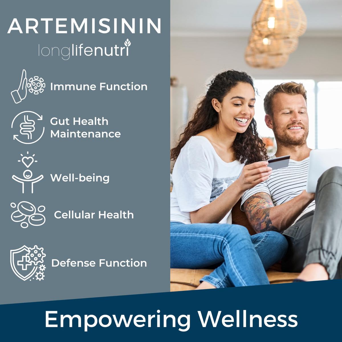 LongLifeNutri Artemisinin 150mg avec un organiseur de pilules premium