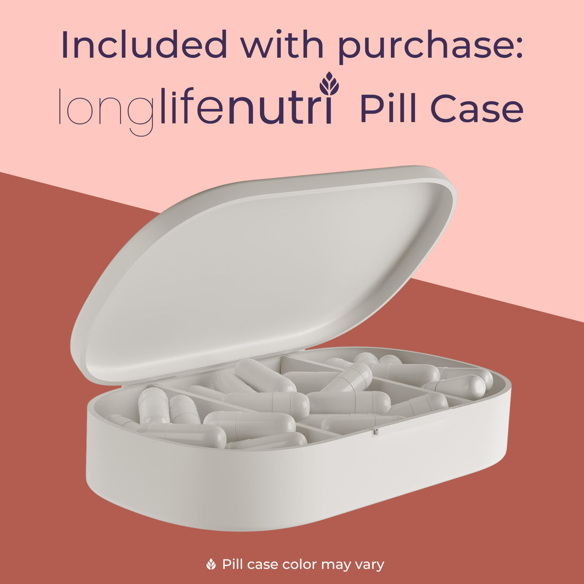 LongLifeNutri Beta Sitosterol 1000mg, gélules sur une table en bois