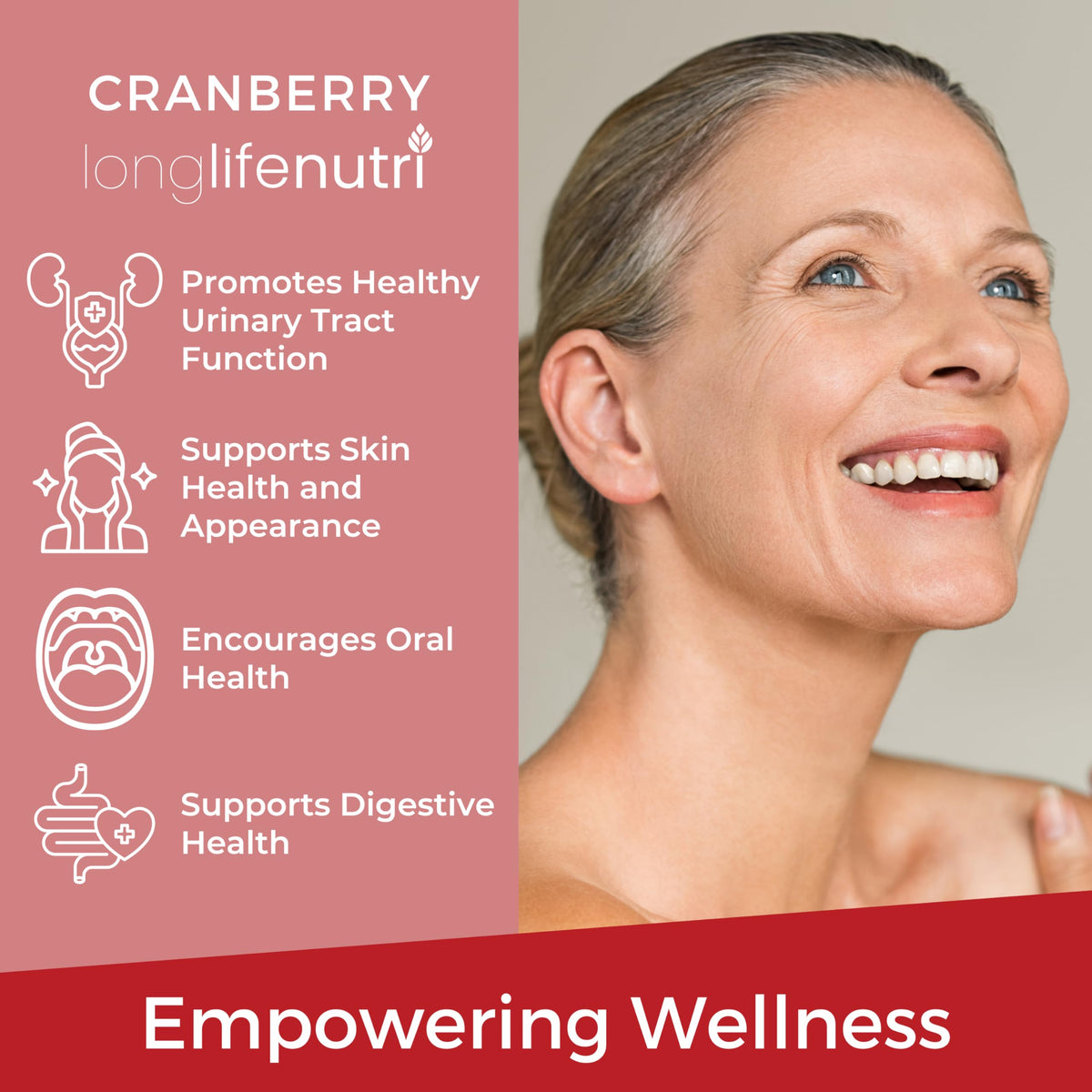 LongLifeNutri Extrait de Canneberge 500mg capsule végétarienne ouverte