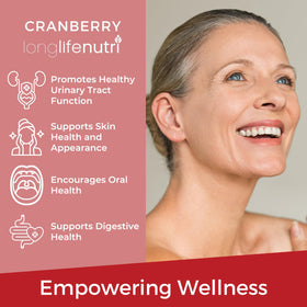 LongLifeNutri Extrait de Canneberge 500mg capsule végétarienne ouverte