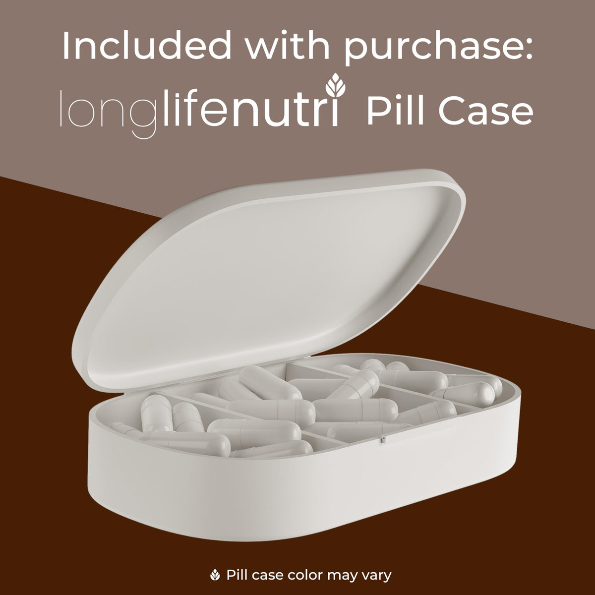 LongLifeNutri Lumbrokinase 100mg capsules en gros plan